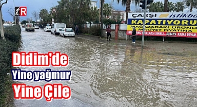 Didim'de yine yağmur, yine çile