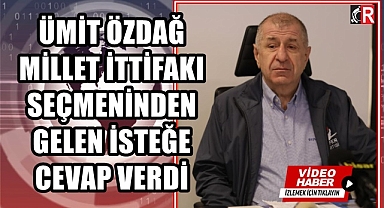 ÜMİT ÖZDAĞ MİLLET İTTİFAKI SEÇMENİNDEN GELEN İSTEĞE CEVAP VERDİ