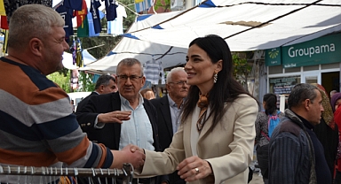 Çine esnafından Sarıbaş'a destek