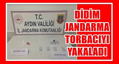 Didim Jandarma torbacıyı yakaladı