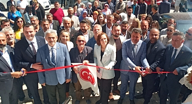 MHP Didim seçim ofisi açılışına yoğun ilgi
