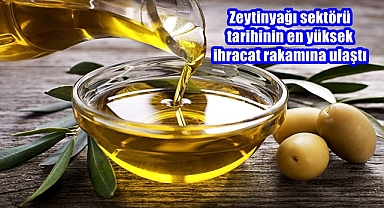 Zeytinyağı sektörü tarihinin en yüksek ihracat rakamına ulaştı