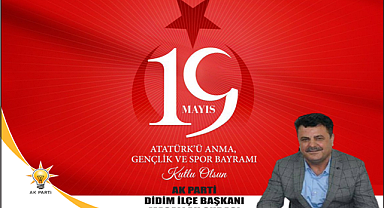 AK Partili Subaşı; 19 Mayıs Atatürk'ü Anma Gençlik ve Spor Bayramı'nı kutluyorum