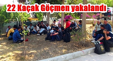 Didim'de 22 yasadışı göçmen yakalandı