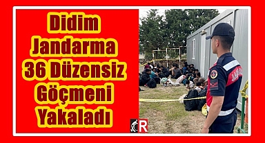 Didim Jandarma 36 Düzensiz Göçmeni Yakaladı