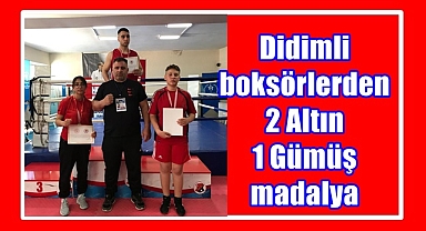 Didimli boksörlerden 2 Altın 1 Gümüş madalya
