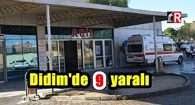 Didim'de 9 yaralı