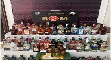 Didim'de kaçak içki operasyonu