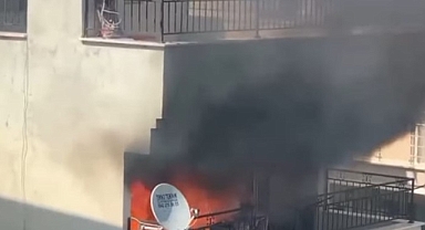 Didim'de korkutan yangın