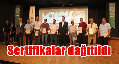 Sertifikalar dağıtıldı