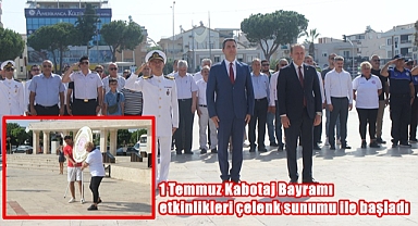1 Temmuz Kabotaj Bayramı etkinlikleri çelenk sunumu ile başladı