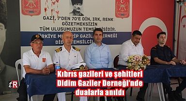 Kıbrıs Gazileri Didim'de dualarla anıldı