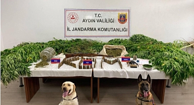 Yapılan aramada evden 21,5 KG uyuşturucu ele geçirildi