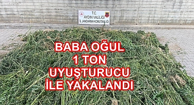 BABA OĞUL 1 TON UYUŞTURUCU İLE YAKALANDI