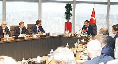 Cumhurbaşkanı Yardımcısı Cevdet Yılmaz'ın TBB Yönetim Kurulu'nu kabulü hakkında