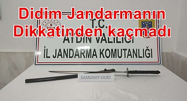 Didim Jandarmanın dikkatinden kaçmadı