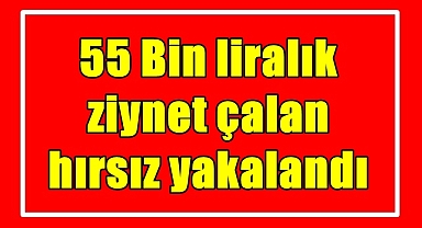 55 Bin liralık ziynet çalan hırsız yakalandı