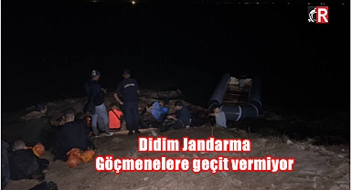 Didim Jandarma göçmenelere geçit vermiyor