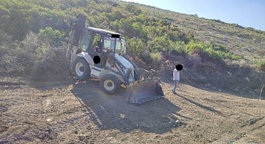 İzinsiz toprak alan şahıs yakalandı