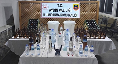 Jandarma sahte içki imalatına dur dedi