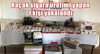 Kaçak sigara üretimi yapan kişi yakalandı