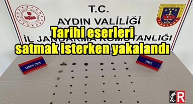 Tarihi eserleri satmak isterken yakalandı