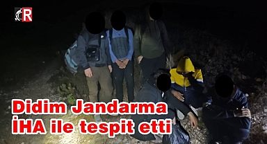 Didim Jandarma İHA ile tespit etti