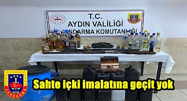 Jandarmadan sahte içki imalatına geçit yok