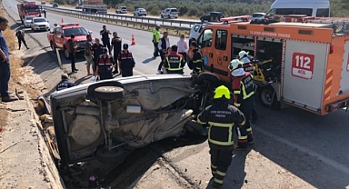 Otomobil şarampole devrildi: 1 ölü, 2 yaralı