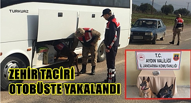 ZEHİR TACİRİ OTOBÜSTE YAKALANDI