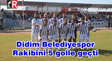 Didim Belediyespor rakibini 5 golle geçti