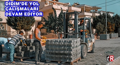 DİDİM’DE YOL ÇALIŞMALARI DEVAM EDİYOR