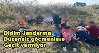 Didim Jandarma düzensiz göçmenlere geçit vermiyor