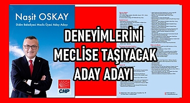 DENEYİMİNİ MECLİSE TAŞIYACAK