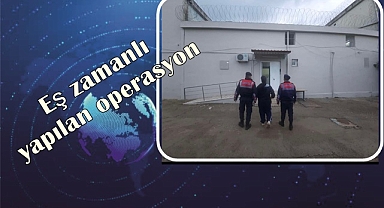 eş zamanlı yapılan operasyonda;
