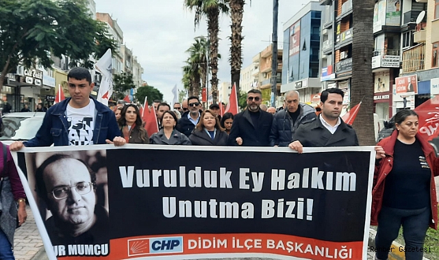 DİDİM DE UĞUR MUMCU SESLERİ YÜKSELDİ