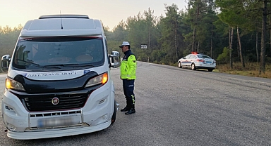 öğrenci taşımacılığı yapan servisler kontrol edildi