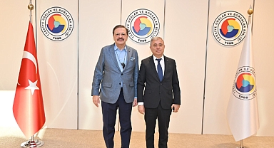 Didim TO Başkanı Erbaş TOBB Başkanı Rifat Hisarcıklıoğlu’nu Ziyaret Etti