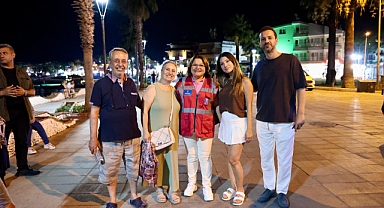 BAŞKAN GENÇAY GECE SAHADA