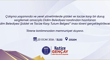 DİDİM BELEDİYESİ’NDEN ŞİDDET VE TACİZE KARŞI NET TAVIR