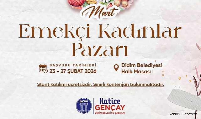 EMEKÇİ KADINLARIMIZ ÜRÜNLERİNİ DİDİMLİLERLE BULUŞTURACAK
