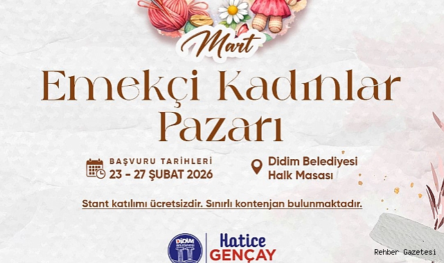 EMEKÇİ KADINLARIMIZ ÜRÜNLERİNİ DİDİMLİLERLE BULUŞTURACAK